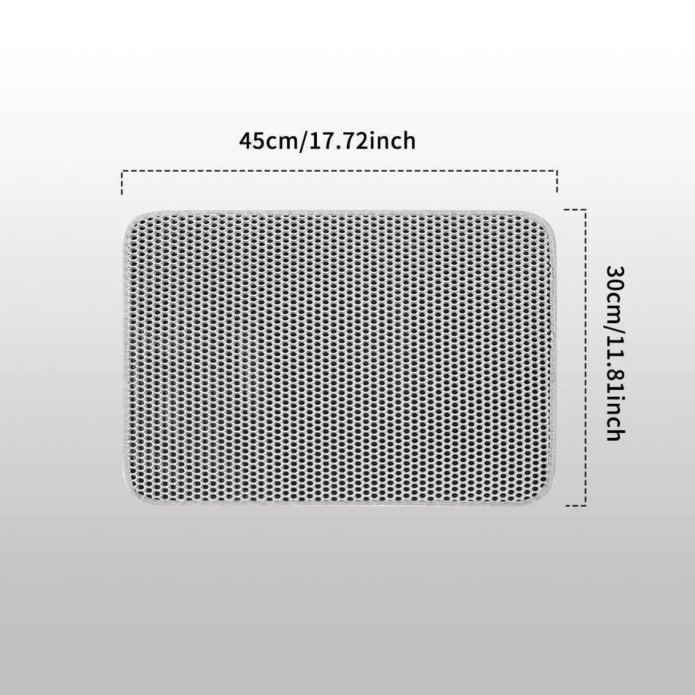 Pet anti roll out cat litter pad 30 * 45cm leak screen design, washable and quick drying, suitable for use at the entrance of the cat litter box as a household cleaning tool
