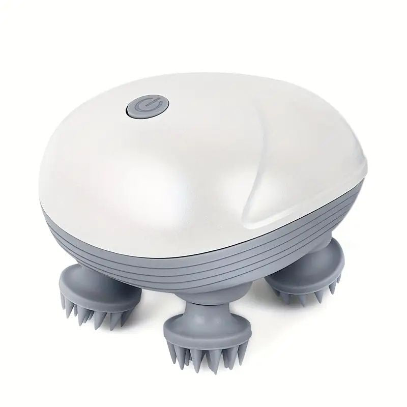 Pet Massager, Pet Scalp Massager, Handheld Electric Cat Massager, Dog Massager, 4 Rotating Massage Heads, Relax Muscles, Cat and Dog Scalp Massager, Pet Gift