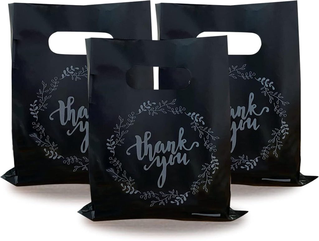 Plastic Thank You Merchandise Bags for Birthday Party Baby Shower Wedding Christmas Retirements