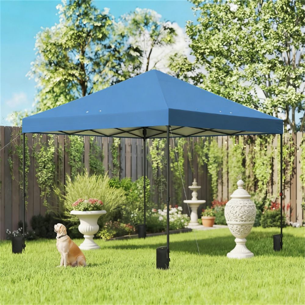 Pop up canopy, portable carport, pavilion, dark blue