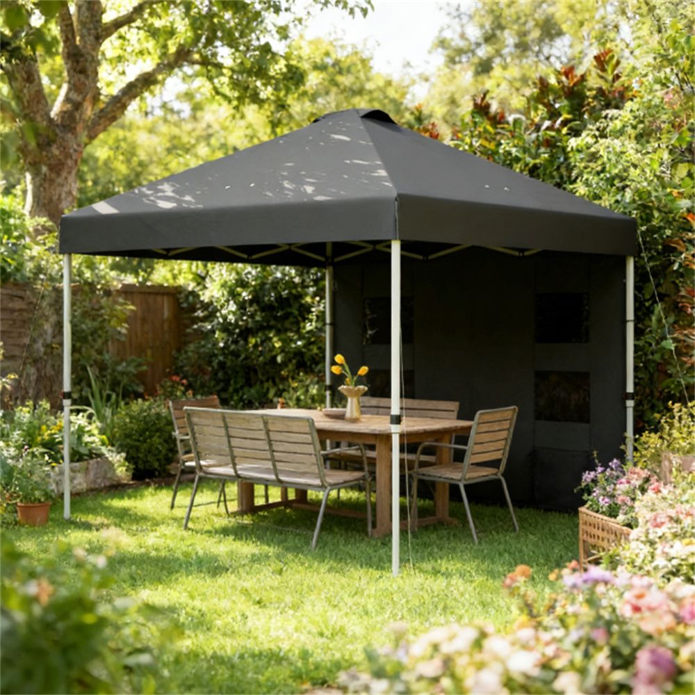 Pop up canopy, sunshade, pergola, dark gray
