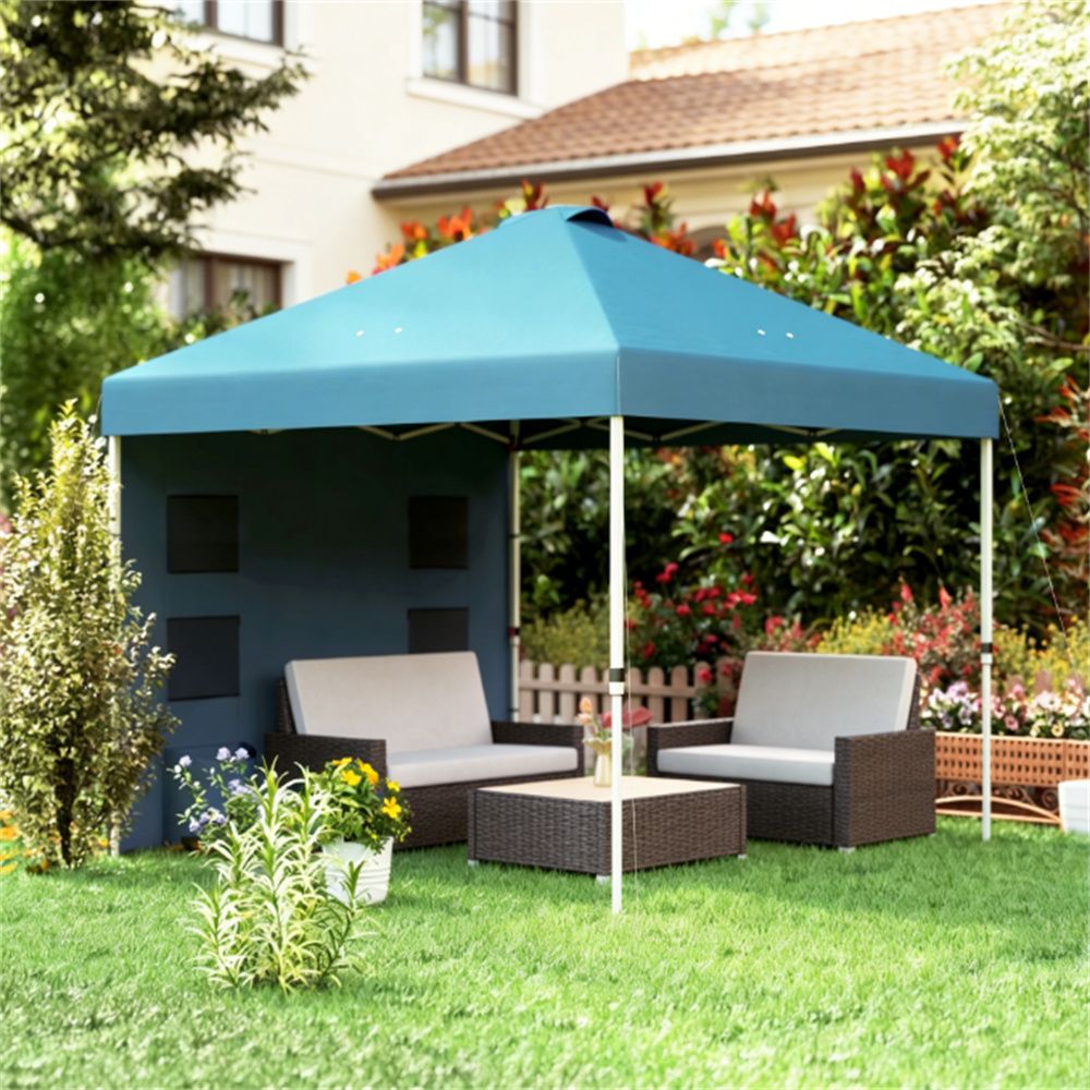 Pop up canopy, sunshade, pergola, sea blue