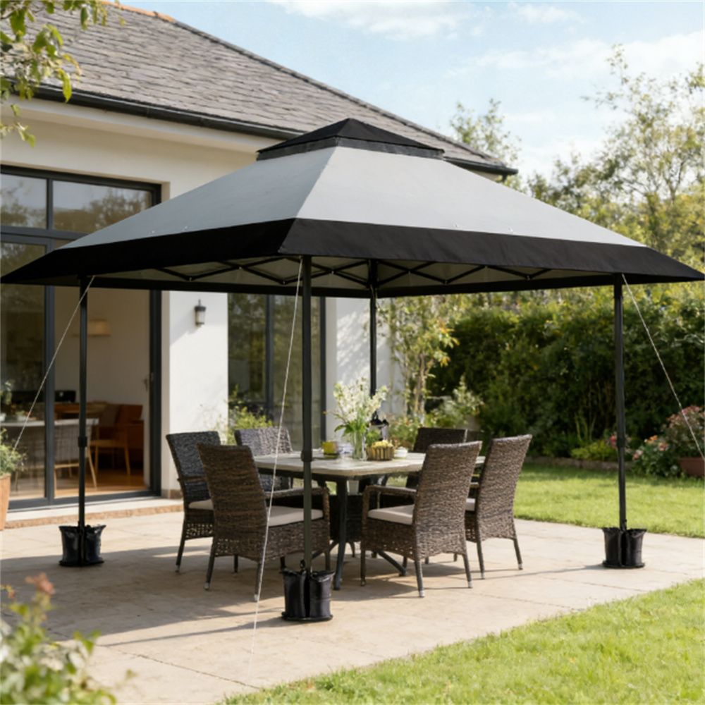Pop up canopy tent, party tent, sunshade, gray (without base)