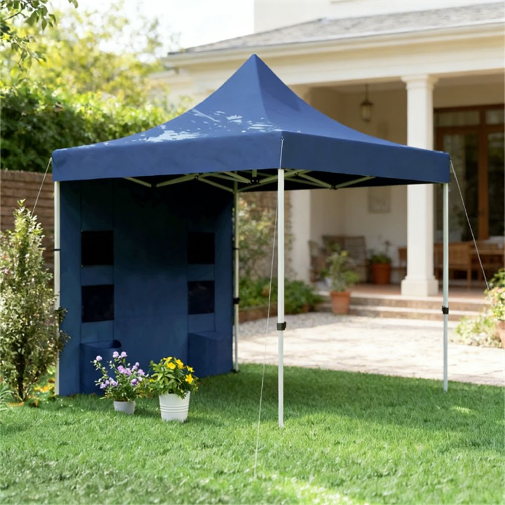 Pop up canopy tent, sunshade, pavilion, dark blue