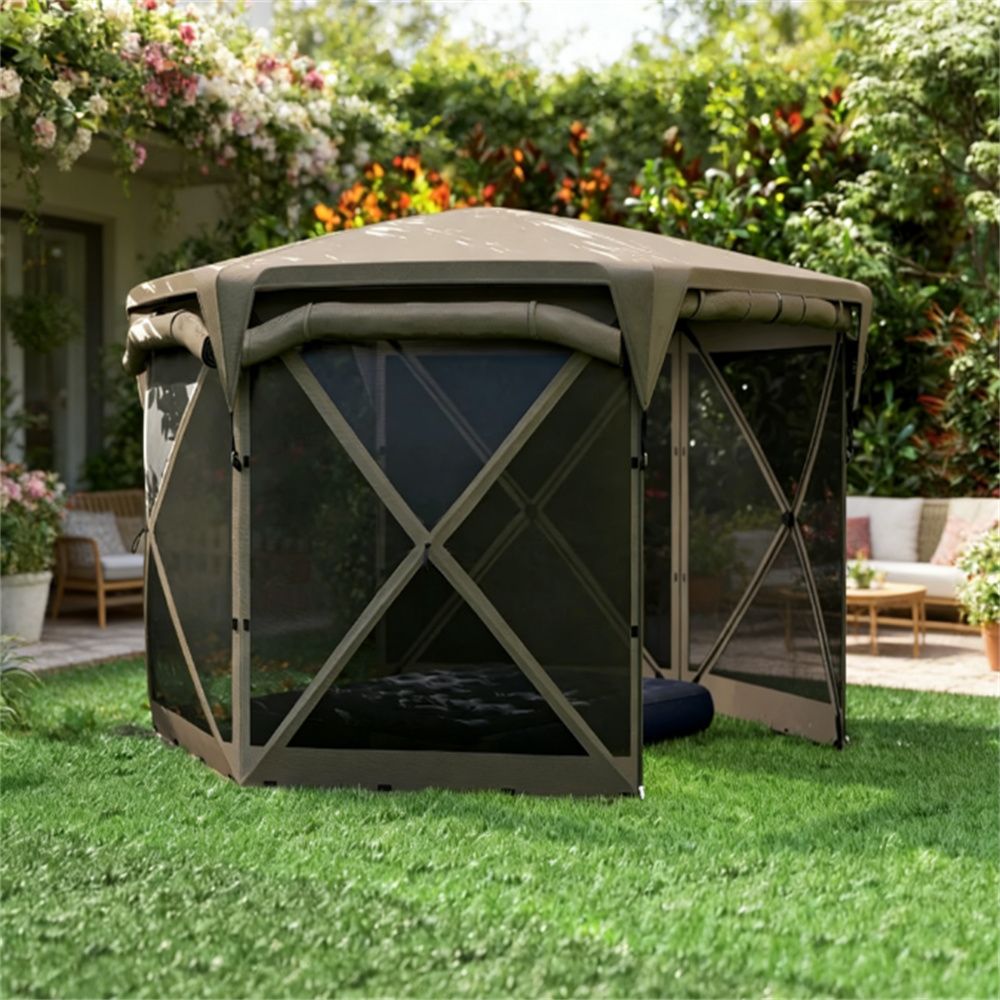 Pop up sunshade, pavilion, carport, brown