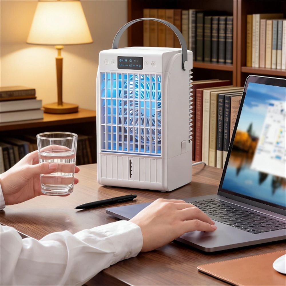 Portable air conditioner, cooler, white