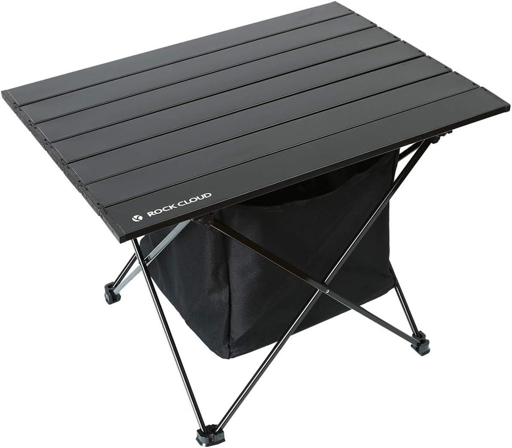 Portable Camping Table Ultralight Aluminum Camp Table Folding Beach Table for Camping Hiking Backpacking Outdoor Picnic, Size M