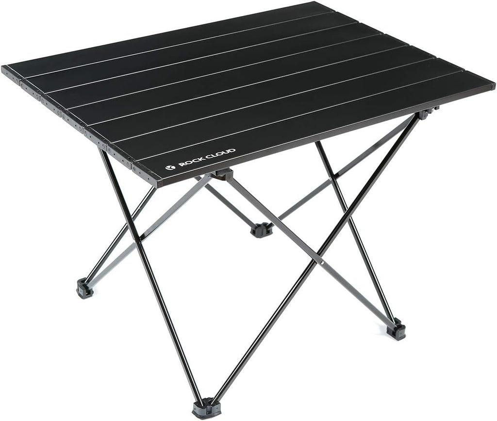 Portable Camping Table Ultralight Aluminum Camp Table Folding Beach Table for Camping Hiking Backpacking Outdoor Picnic, Size M