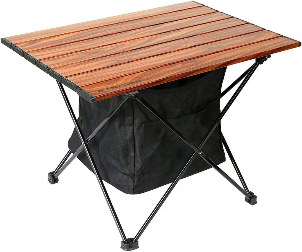 Portable Camping Table Ultralight Aluminum Camp Table Folding Beach Table for Camping Hiking Backpacking Outdoor Picnic, Size M
