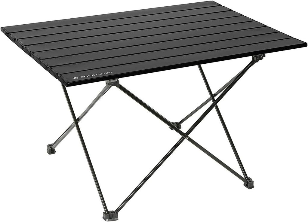 Portable Camping Table Ultralight Aluminum Camp Table with Storage Bag Folding Beach Table for Camping Hiking Backpacking Outdoor Picnic, Size L