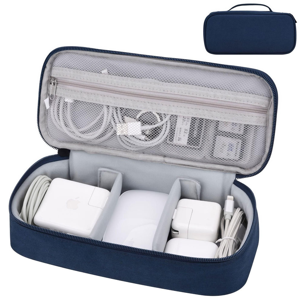 Portable Compartmentalized Digital Storage Bag, Organizer for Chargers & Data Cables, Power Supply Storage Pouch for Business Trips & Travel