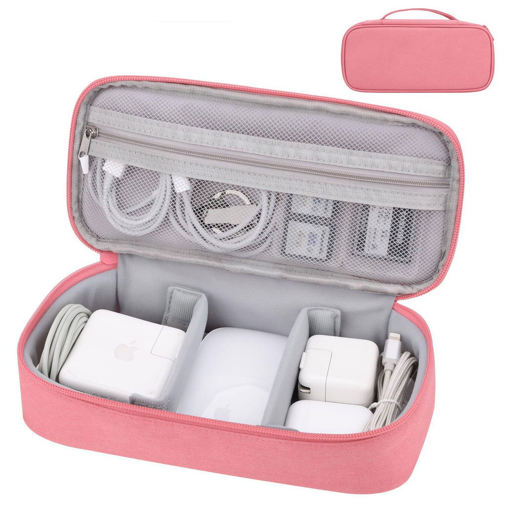 Portable Compartmentalized Digital Storage Bag, Organizer for Chargers & Data Cables, Power Supply Storage Pouch for Business Trips & Travel