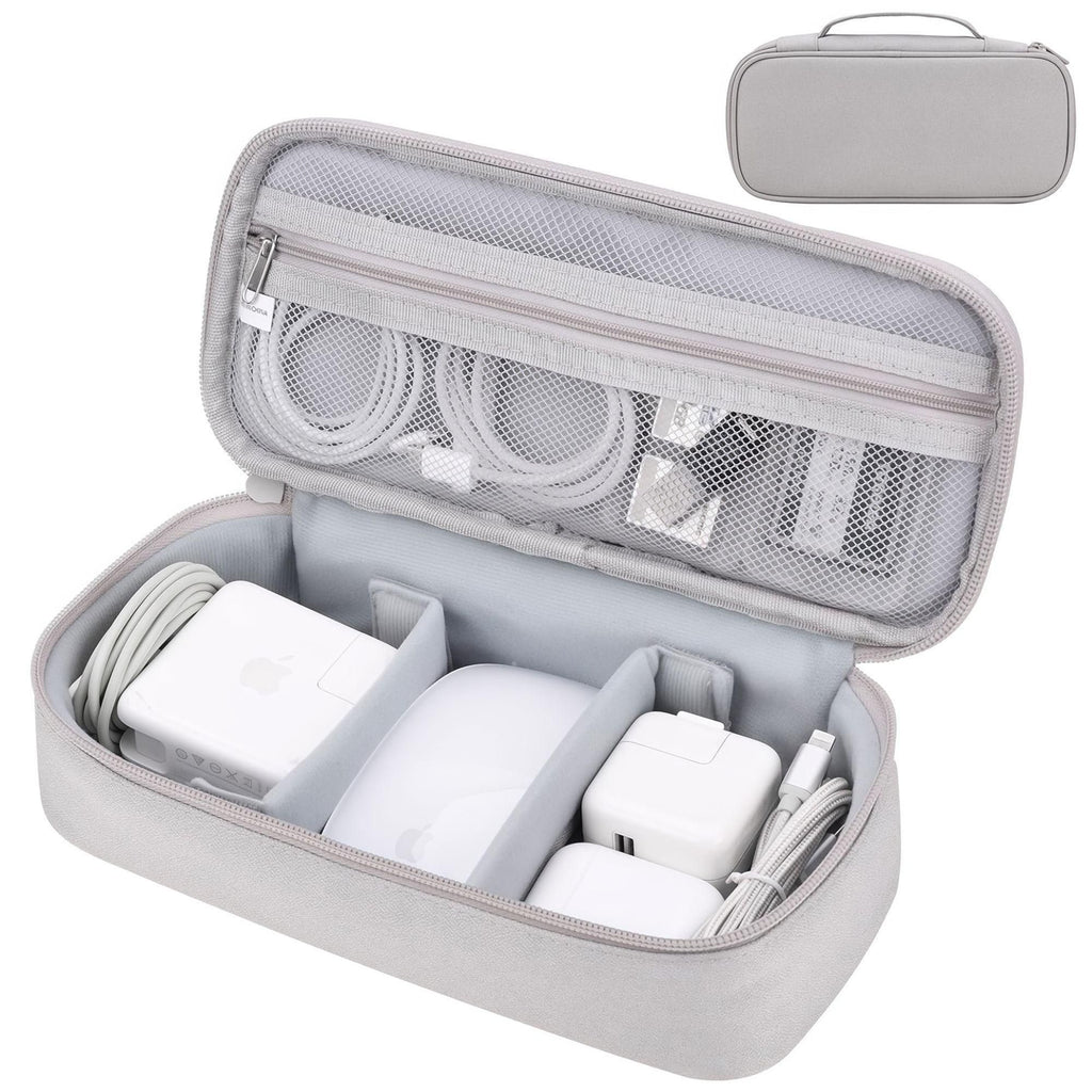 Portable Compartmentalized Digital Storage Bag, Organizer for Chargers & Data Cables, Power Supply Storage Pouch for Business Trips & Travel