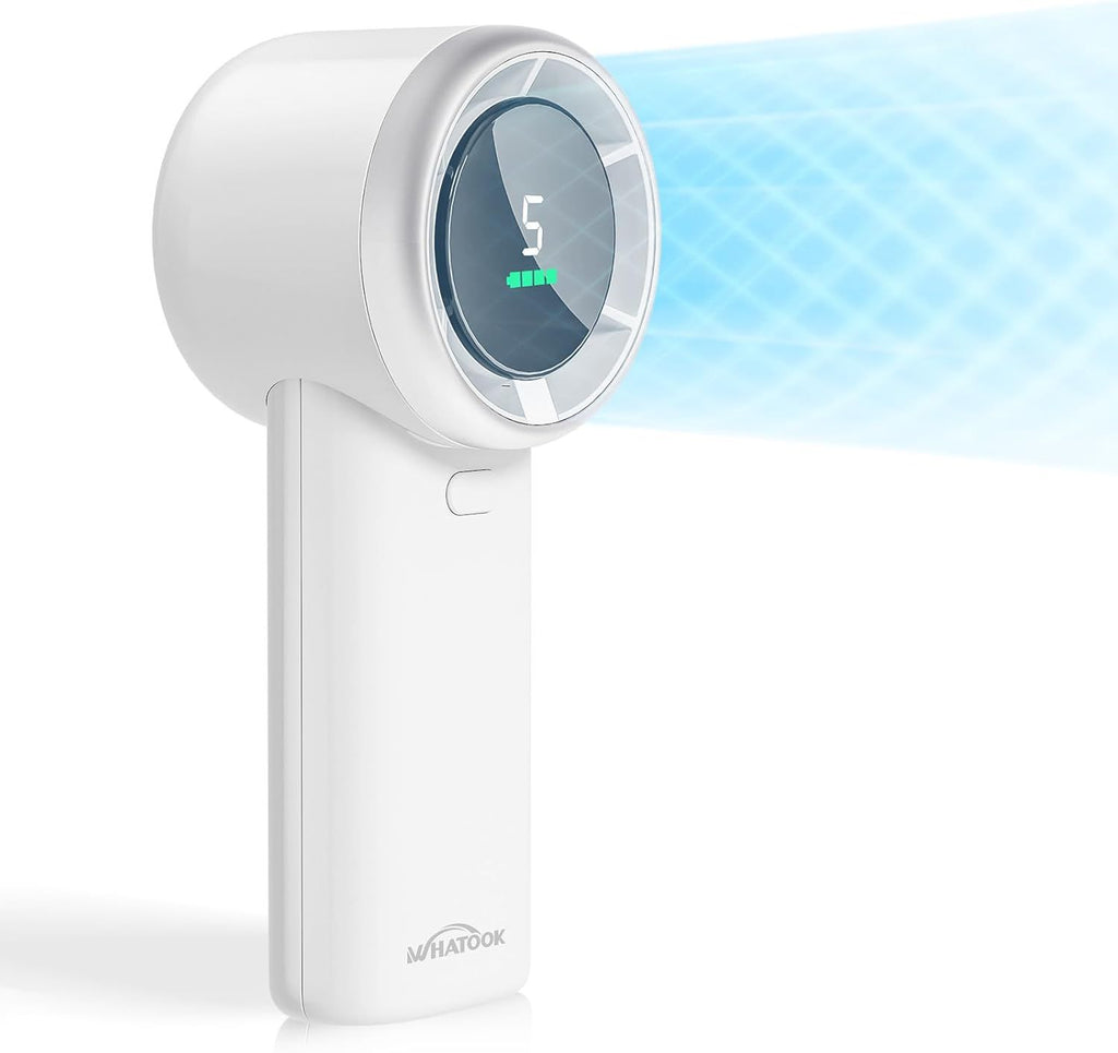 Portable Handheld Mini Fan: High Speed Cooling Fan, 10 Hours Battery Life, USB Rechargeable, Small Essentials for Women, Beach Travel, Vacation