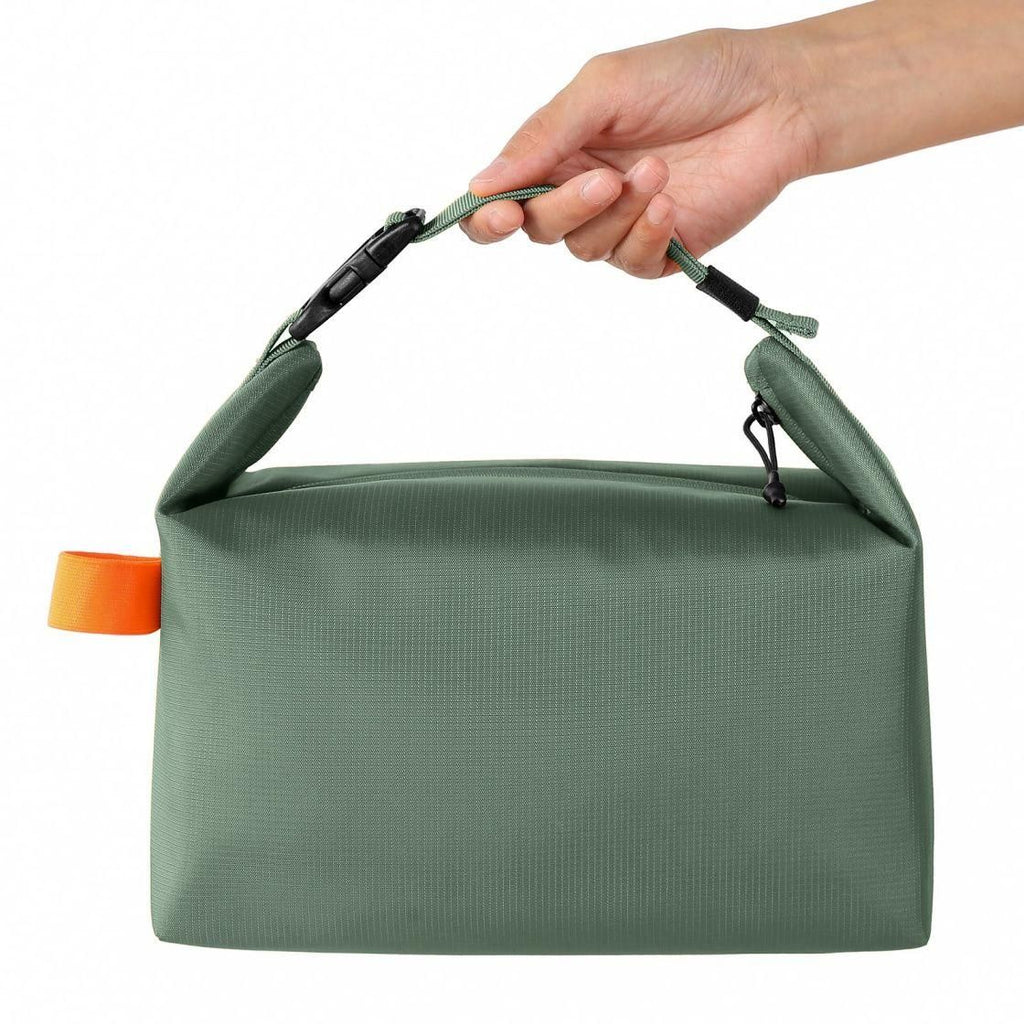 Portable Mini Insulated Storage Bag, Waterproof Oxford Cloth Cooler & Warmer Lunch Bag, Compact Outdoor Carry Insulated Pouch