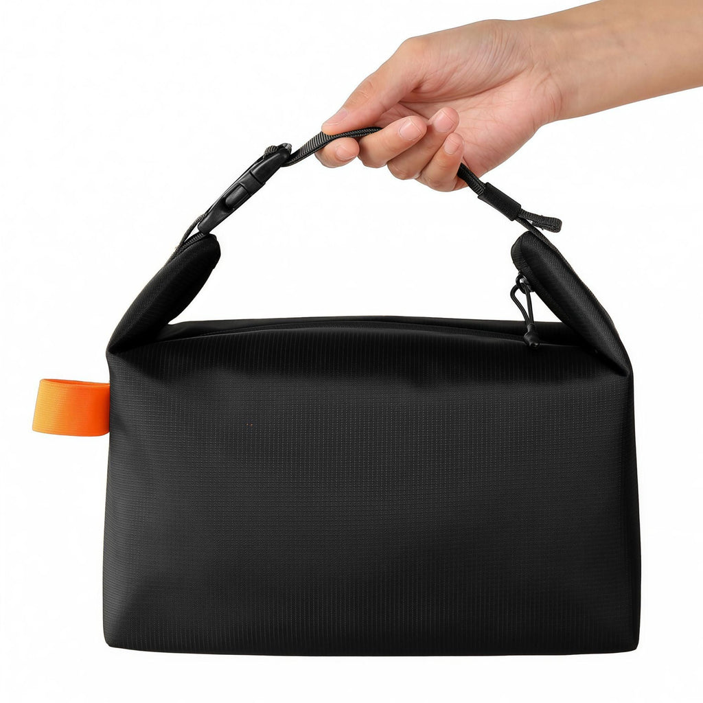 Portable Mini Insulated Storage Bag, Waterproof Oxford Cloth Cooler & Warmer Lunch Bag, Compact Outdoor Carry Insulated Pouch