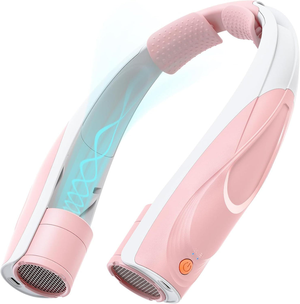 Portable Neck Fan - 6000mAh Rechargeable Personal Fan with 6 Speeds, 360° Cooling Surround Airflow, 20H Long Battery Life Hands-Free Wearable Fan for Outdoor Travel, Office