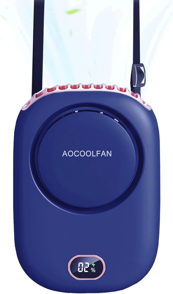Portable Neck Fan, Mini Small Personal Handheld Fan USB Rechargeable 3 Speed for Girls Boys Woman Eyelash Travel Home Office Outdoor
