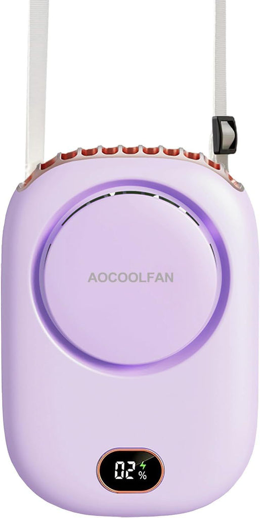 Portable Neck Fan, Mini Small Personal Handheld Fan USB Rechargeable 3 Speed for Girls Boys Woman Eyelash Travel Home Office Outdoor