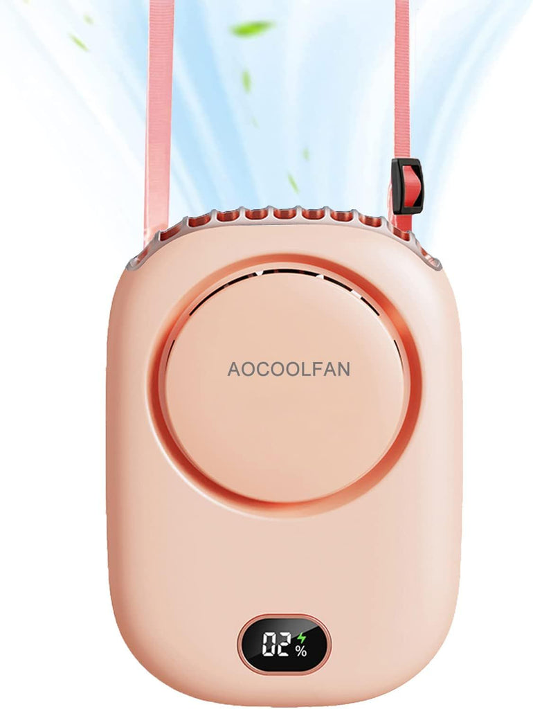 Portable Neck Fan, Mini Small Personal Handheld Fan USB Rechargeable 3 Speed for Girls Boys Woman Eyelash Travel Home Office Outdoor