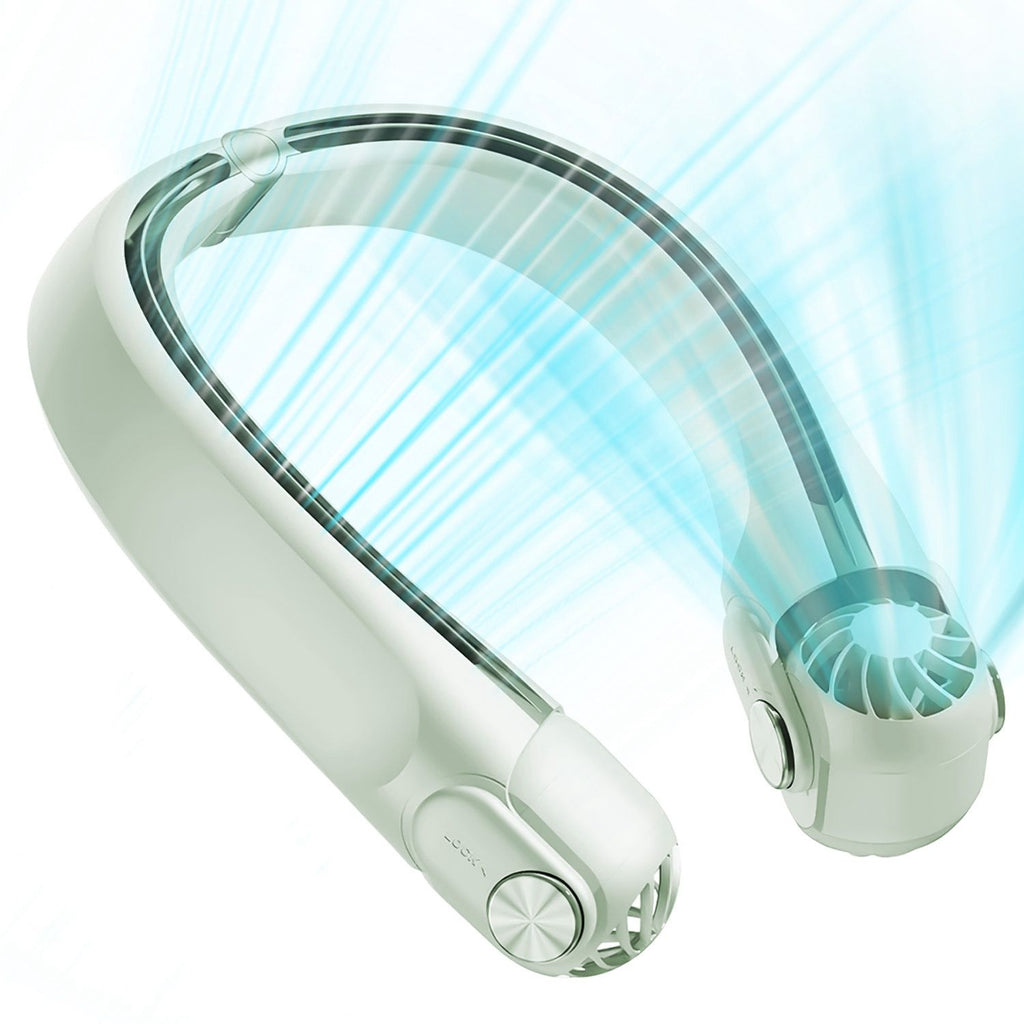Portable Neck Hanging Fan Hands-free Cooling Personal Fan with 3 Speeds 360ºAir Flow Adjustable Neck Width for Home Office Travel Dormitory