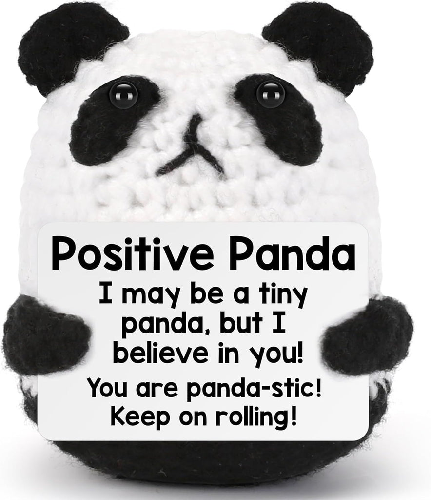 Positive Panda Emotional Support Crochet Dolls