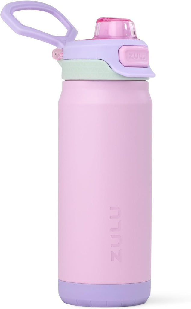 Powerfill Pro 18oz Kids Stainless Steel Water Bottle with Quick Fill Lid, Triple Wall Vacuum Insulated, Leak Proof Locking Lid, Sip & Chug, Reusable, BPA Free, Dishwasher Safe, Sweet Sorbet