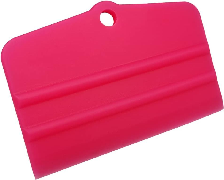 PPF Squeegee Soft Silicone Rubber Scraper, Vinyl Wrap and Window Tint Windshield Glass Cleaning Squeegee, Anti-Scratch TPU Coating Scraper for Car Vinyl Paint Protection Film Installation