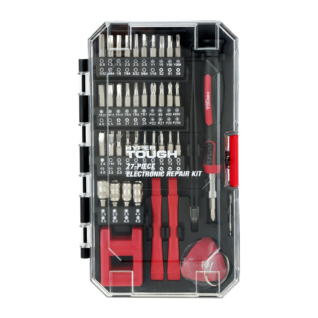 Precision Tool Kit with Magnetic Screwdriver Standard Size Bits