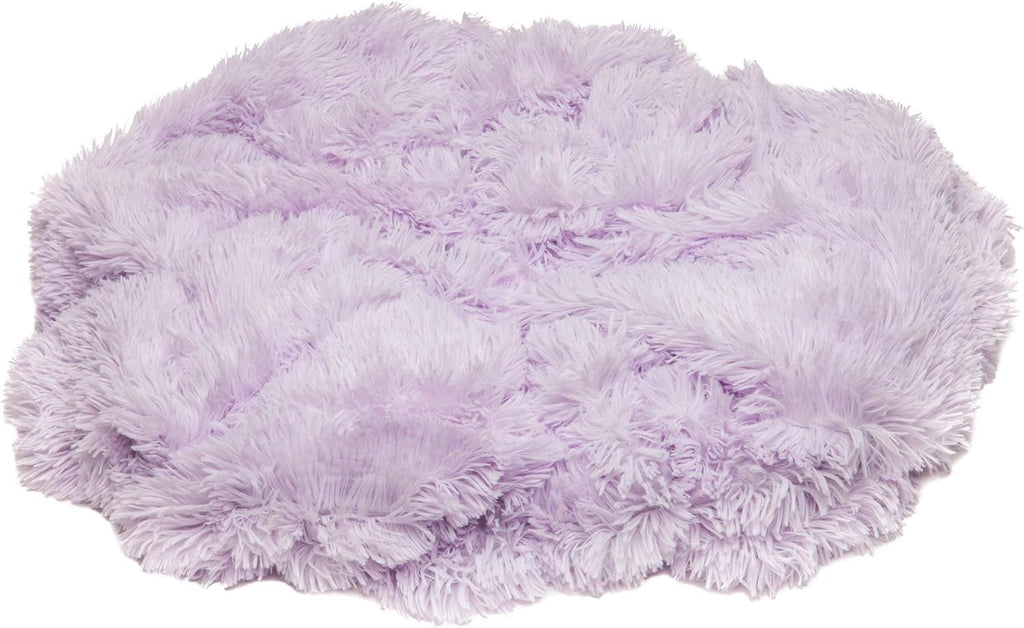 Premium Solid Faux Long Fur Throw Blanket - Soft, Fuzzy Throw Blanket - for Bed or Couch - 50" x 65" - Purple Orchid