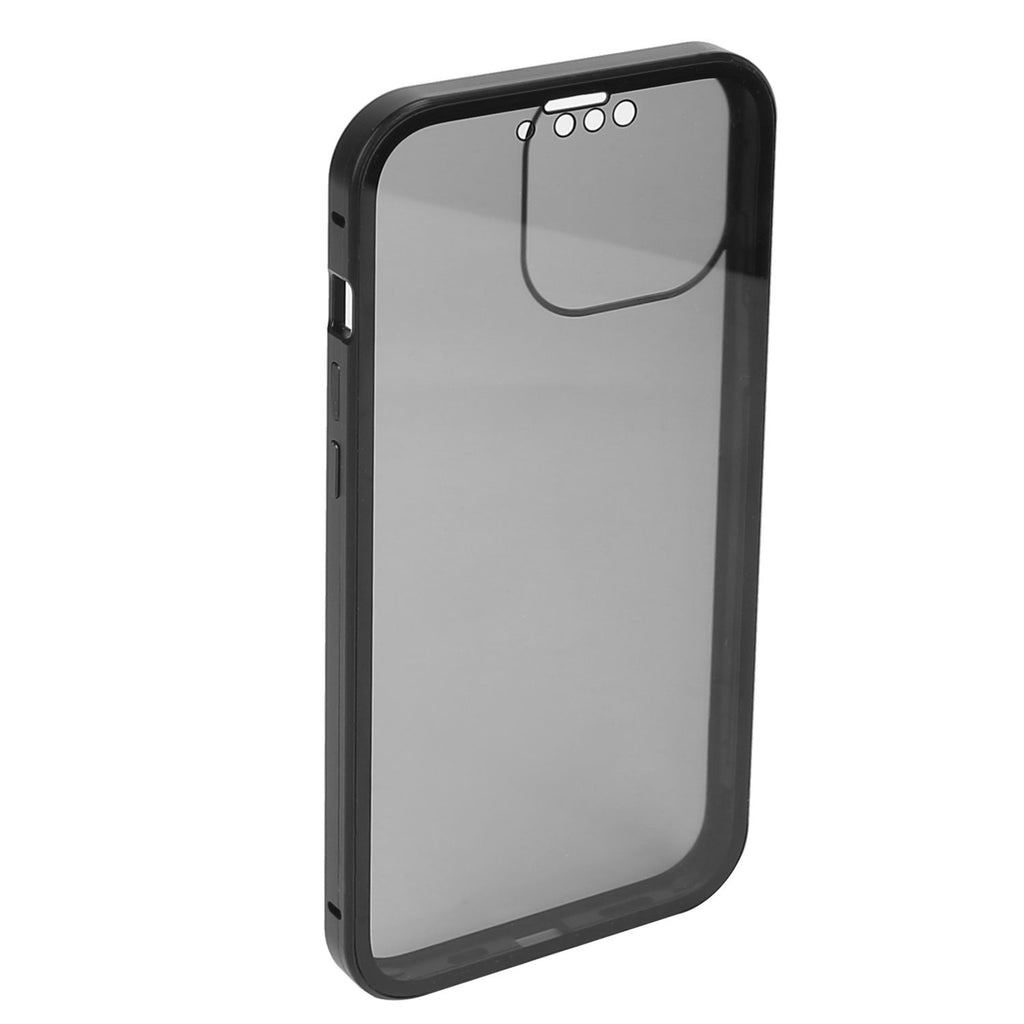 Privacy Magnetic Phone Case 360° Full Protection Anti Spy Phone Cover Double Sided Tempered Glass Magnet Absorption