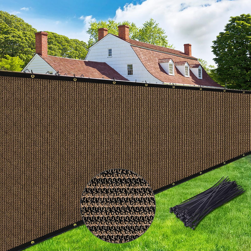 Privacy Screen Fence Commercial 220GSM Fence Panel with Brass Grommets Heavy Duty Perfect for Outdoor Back Yard