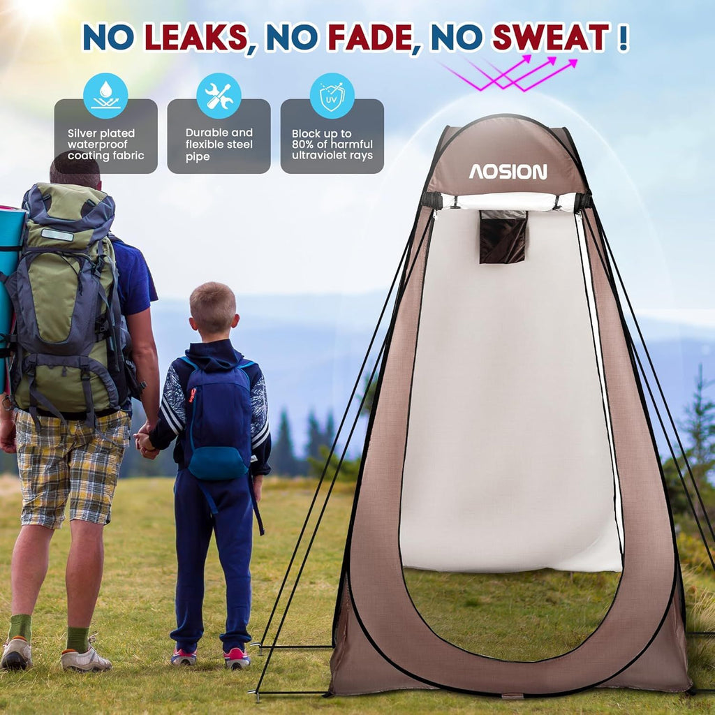 Privacy Shower Tent,Pop Up Changing Tent,Camp Bathroom Changing Dressing Room,Sun Sunshade Canopy Outdoor Rain Shelter for Camping Hiking Beach Picnic Fishing