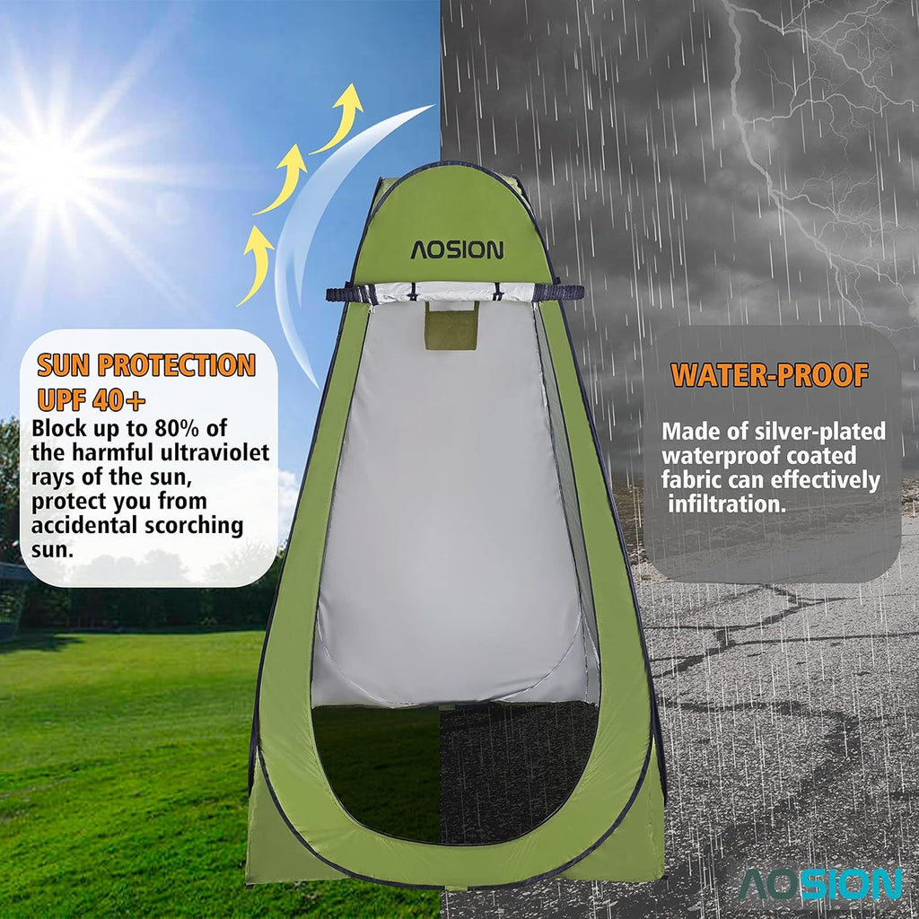 Privacy Shower Tent,Pop Up Changing Tent,Camp Bathroom Changing Dressing Room,Sun Sunshade Canopy Outdoor Rain Shelter for Camping Hiking Beach Picnic Fishing