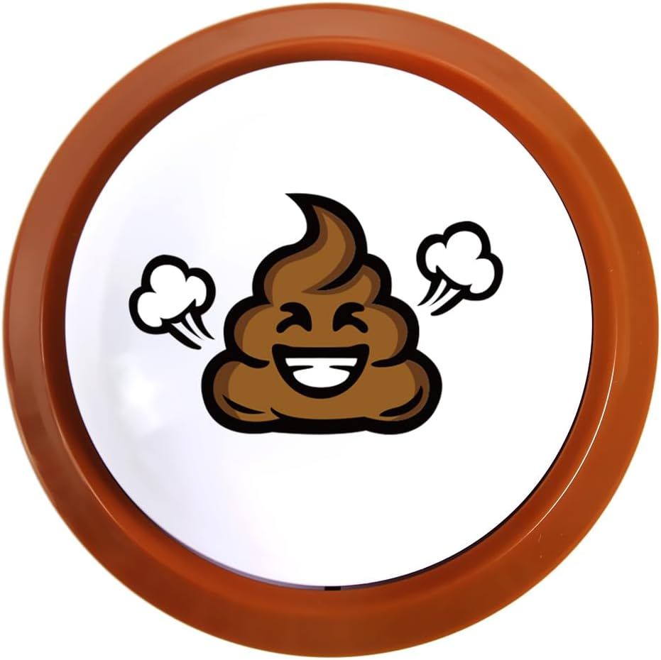 Products Poop Button - Lights Up and Plays 20 Funny Fart Sounds - Fun Prank & Gag Gift - Funny Gift & Stocking Stuffer