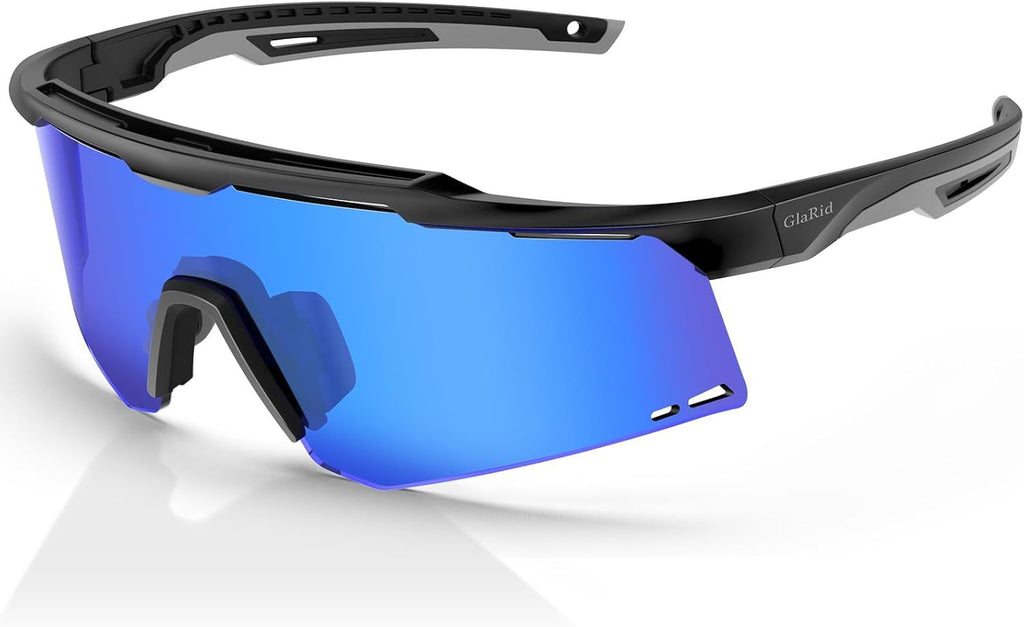 Professional Cycling Glasses for Men Women, TR90 Frame Baseball Sunglasses UV400 Protection, Sports Sunglasses for Baseball Cycling Running Driving Golf