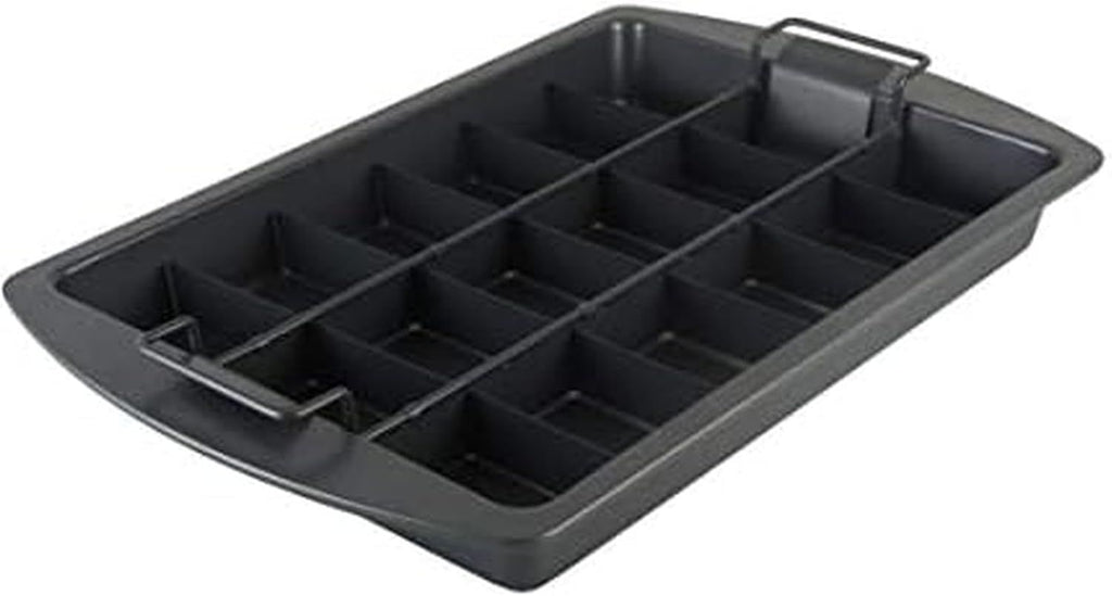 Professional Slice Solutions Brownie Pan, 9-Inch-by-13-Inch - , Dark Gray