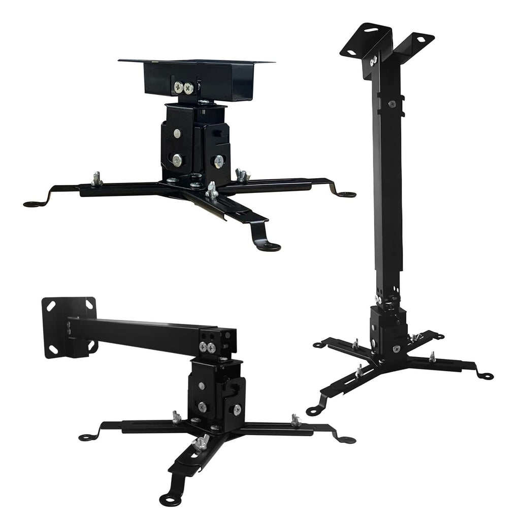 Projector Stabd HD Ceiling Mount Universal Black Extendable Bracket TILT Wall Mount Hanger Supports up to 40 lbs Mounting for Most Projectors Video