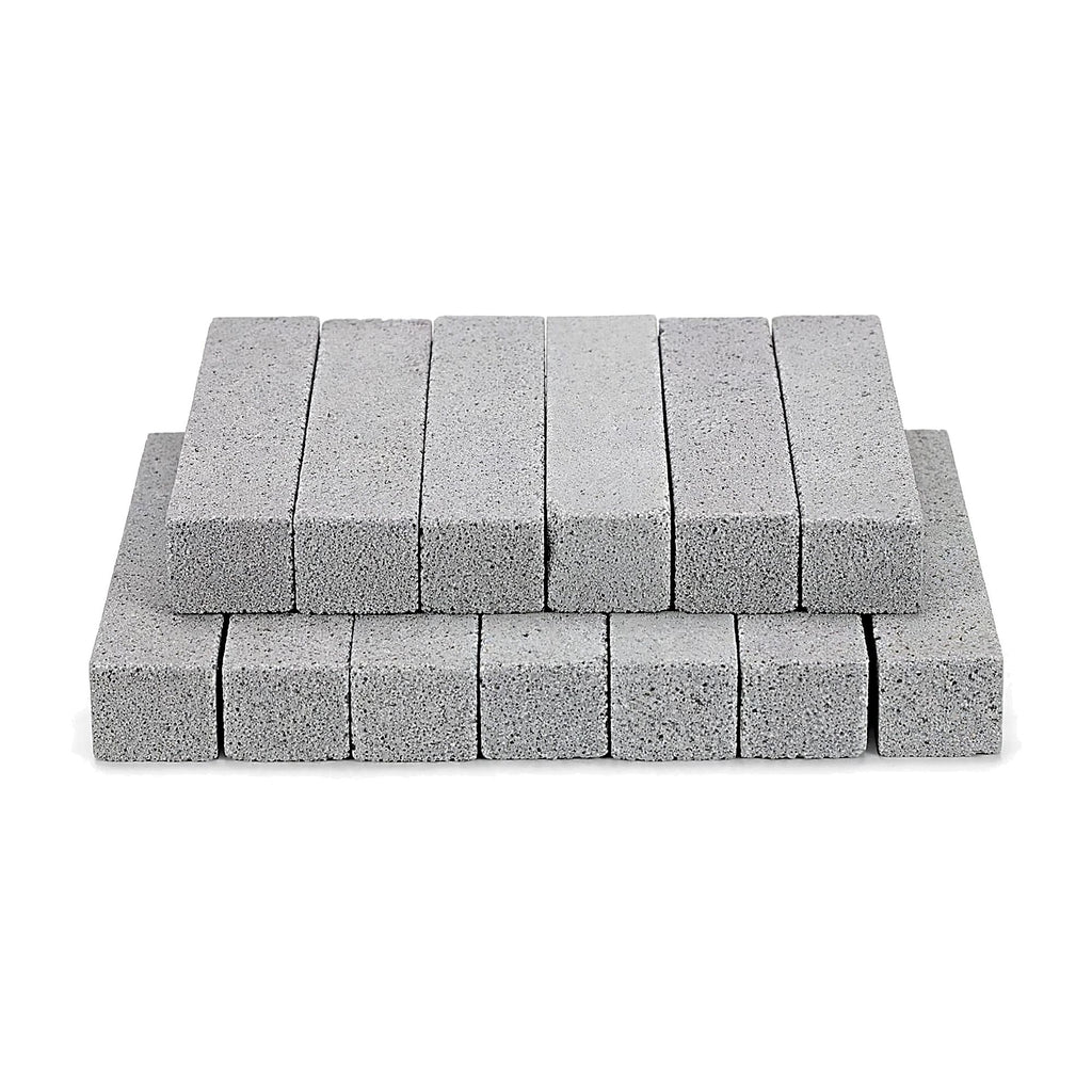 Pumice Stone Cleaning Block, 36 Pack Natural Gray Pumice Scouring Sticks for Toilet Bowl, Sink, Bathtub, Grill, Kitchen and Bathroom Cleaning, Individually Wrapped