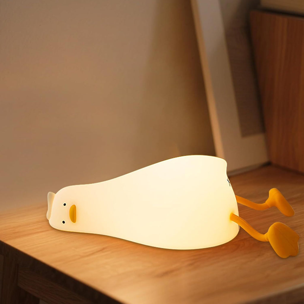 Pumpkin Night Light, Squishy LED Nursery Lamp with Timer, Rechargeable Silicone Nightlight for Kids, Dimmable Bedside Lantern for Baby Room & Easter Decor