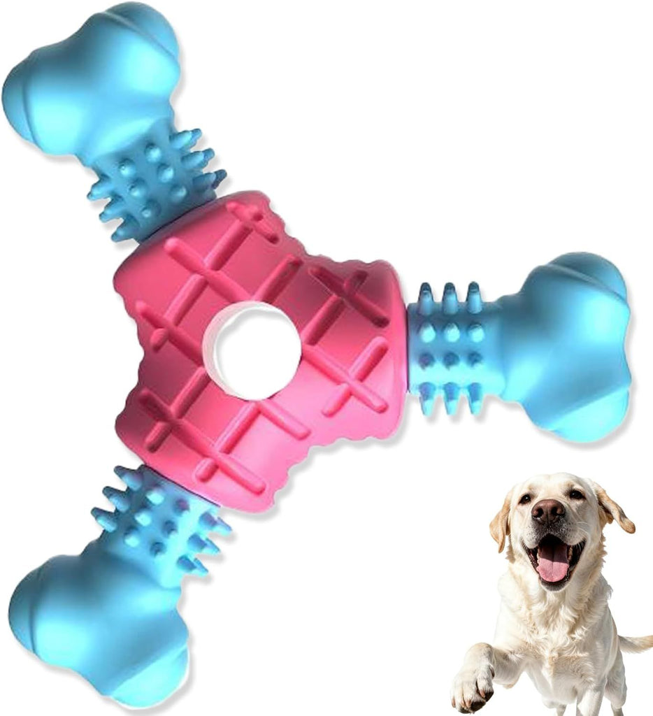 Puppy Teething Toys for Small Medium Dogs - Durable Dog Chew Toys for Puppies, Rubber Puppy Toy to Keep Busy, Indestructible Dog Bone & Tire Toy for Boredom & Anxiety Relief