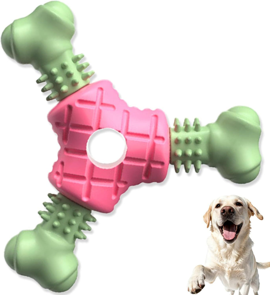 Puppy Teething Toys for Small Medium Dogs - Durable Dog Chew Toys for Puppies, Rubber Puppy Toy to Keep Busy, Indestructible Dog Bone & Tire Toy for Boredom & Anxiety Relief