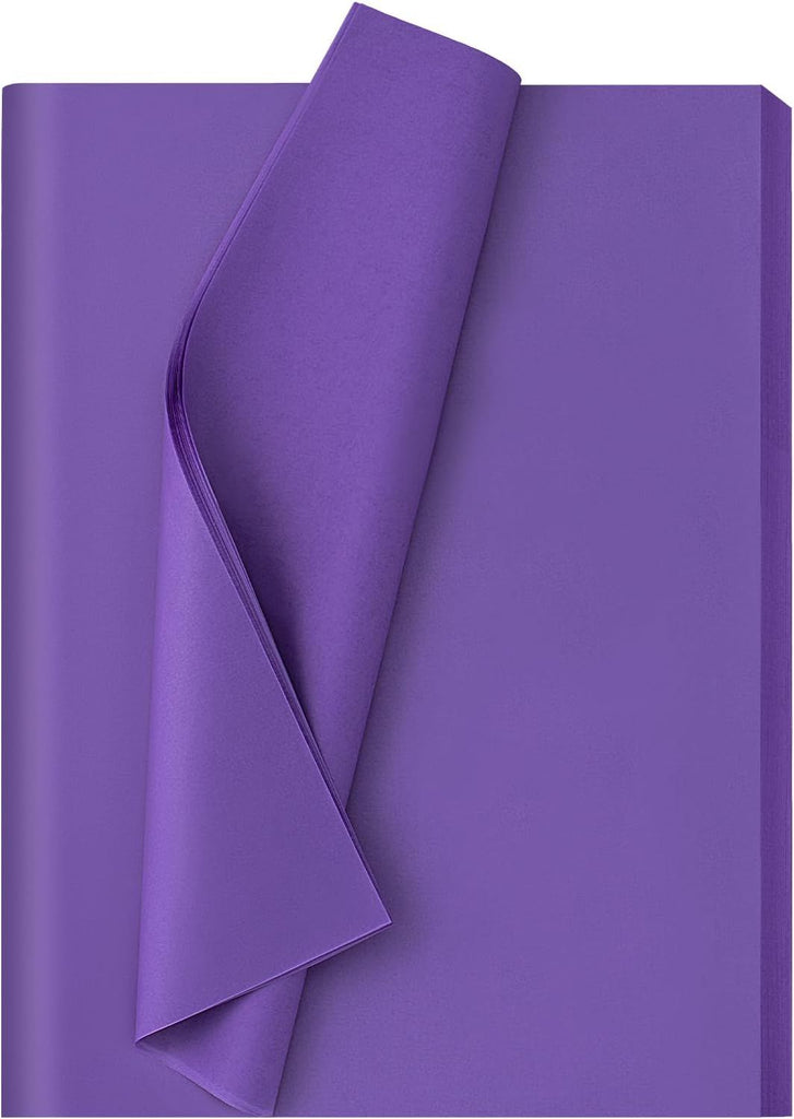 Purple Tissue Paper for Gift Bags, 115 Sheets 14 x 20 Inches Purple Wrapping Paper, Gift Wrapping Tissue Paper Bulk for Crafts Mother's Day Fall Halloween Wedding Birthday Holiday Party Decor
