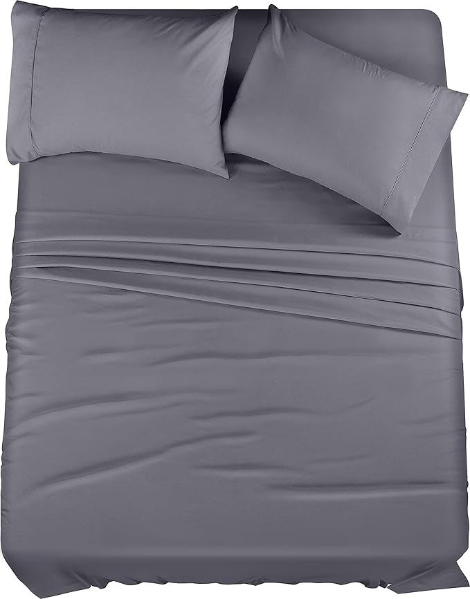 Queen Sheet Set 4 Piece Bed Sheets Bed Soft and Breathable