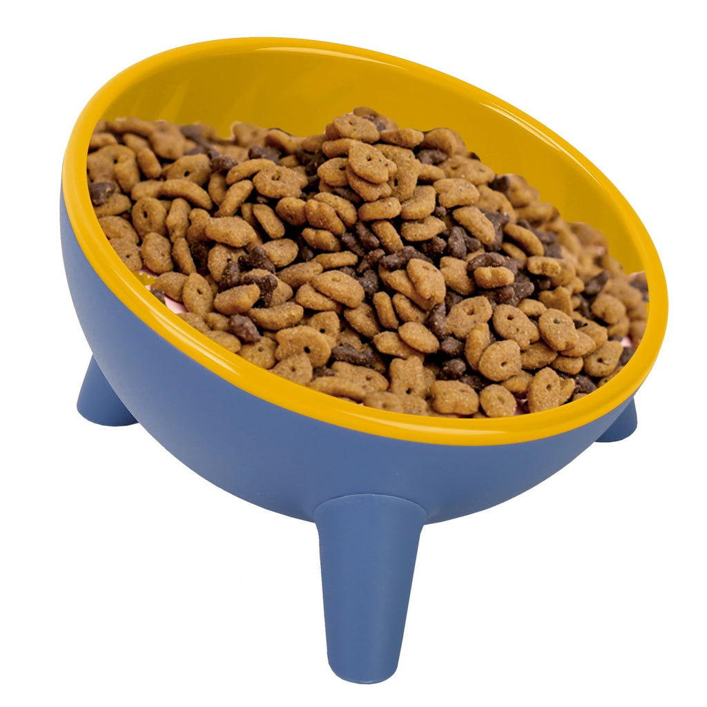 Raised Tilted Elevated Cat Food Bowl Pet Backflow Prevention Water Dish Feeding Bowl for Cats Small Dogs GPCT3388