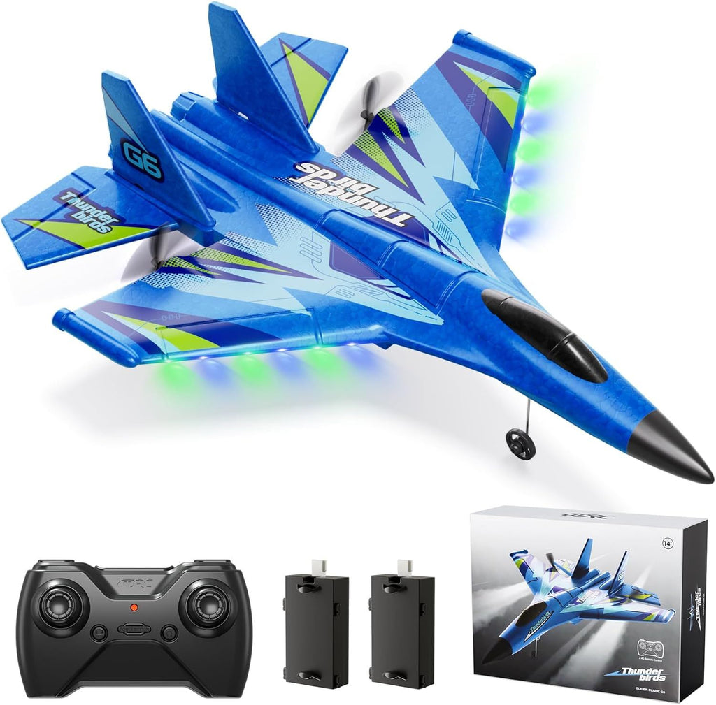 RC Plane for Kids Adults Beginner, Remote Control Airplane RC Jet Helicopter Plane for Kids Adults, 2.4GHz Remote Control Fighter