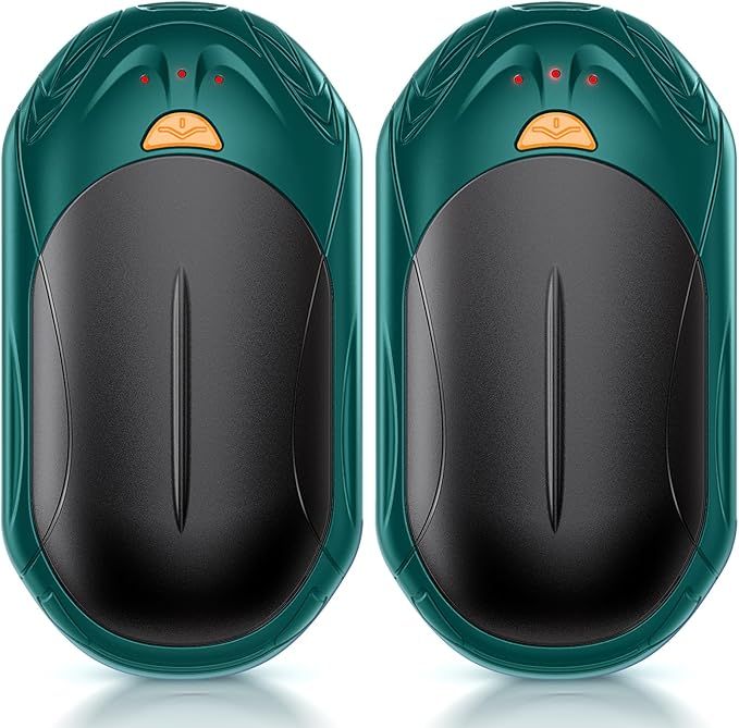 Rechargeable 2 Pack, AI Smart Chips Electric , 20Hrs Long Safe Heat, Portable Pocket Heater, Gifts for Christmas, Outdoor, Hunting, Golf, Camping Accessories