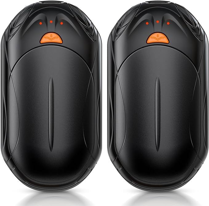 Rechargeable 2 Pack, AI Smart Chips Electric , 20Hrs Long Safe Heat, Portable Pocket Heater, Gifts for Christmas, Outdoor, Hunting, Golf, Camping Accessories