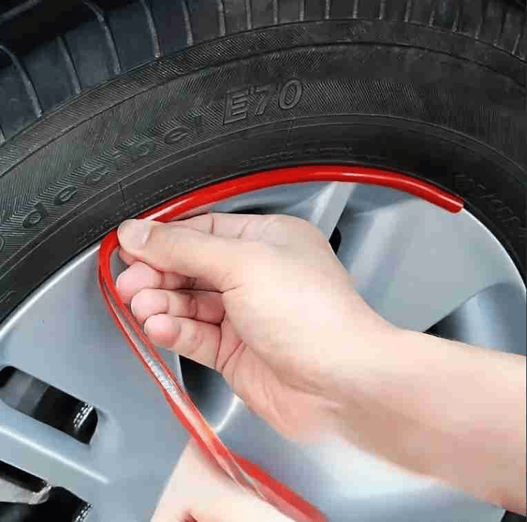 Reflective Wheel Rim Stripe Decal Sticker, Universal Night Safety Tape Reflective Stickers, Waterproof Tire Rim Decoration Stripe Decals for Motorcycle, Car, Bicycle