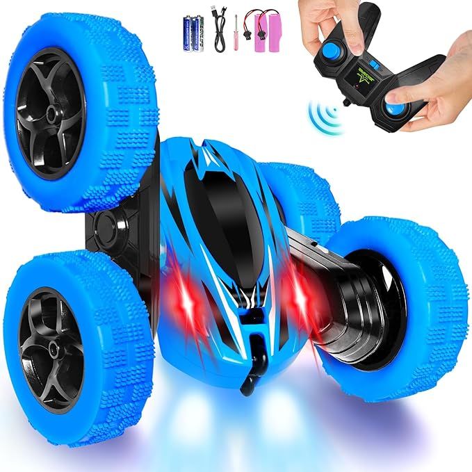 Remote Control Car Boys Toys: 360 Flip Rc Cars 2.4Ghz Double-Sided Rotating Stunt Car 6 7 8 9 10 11 12 Year Old Kids Girls Outdoor Indoor